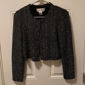 Vintage Sparkle Cropped Cardigan